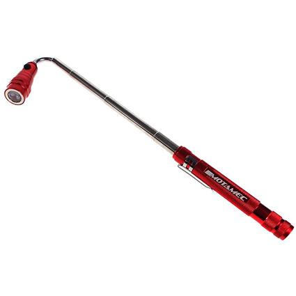 Motamec Magnetic Pickup Tool & Triple LED Torch Bright Inspection Lamp